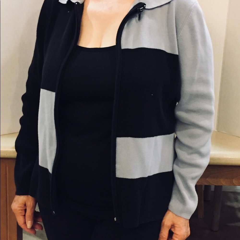 Jacket and sweater